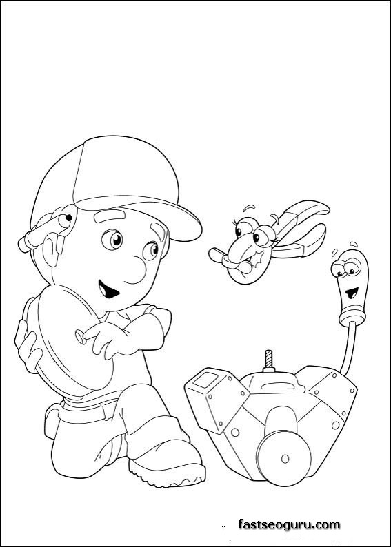 Handy Manny Coloring Pages kids